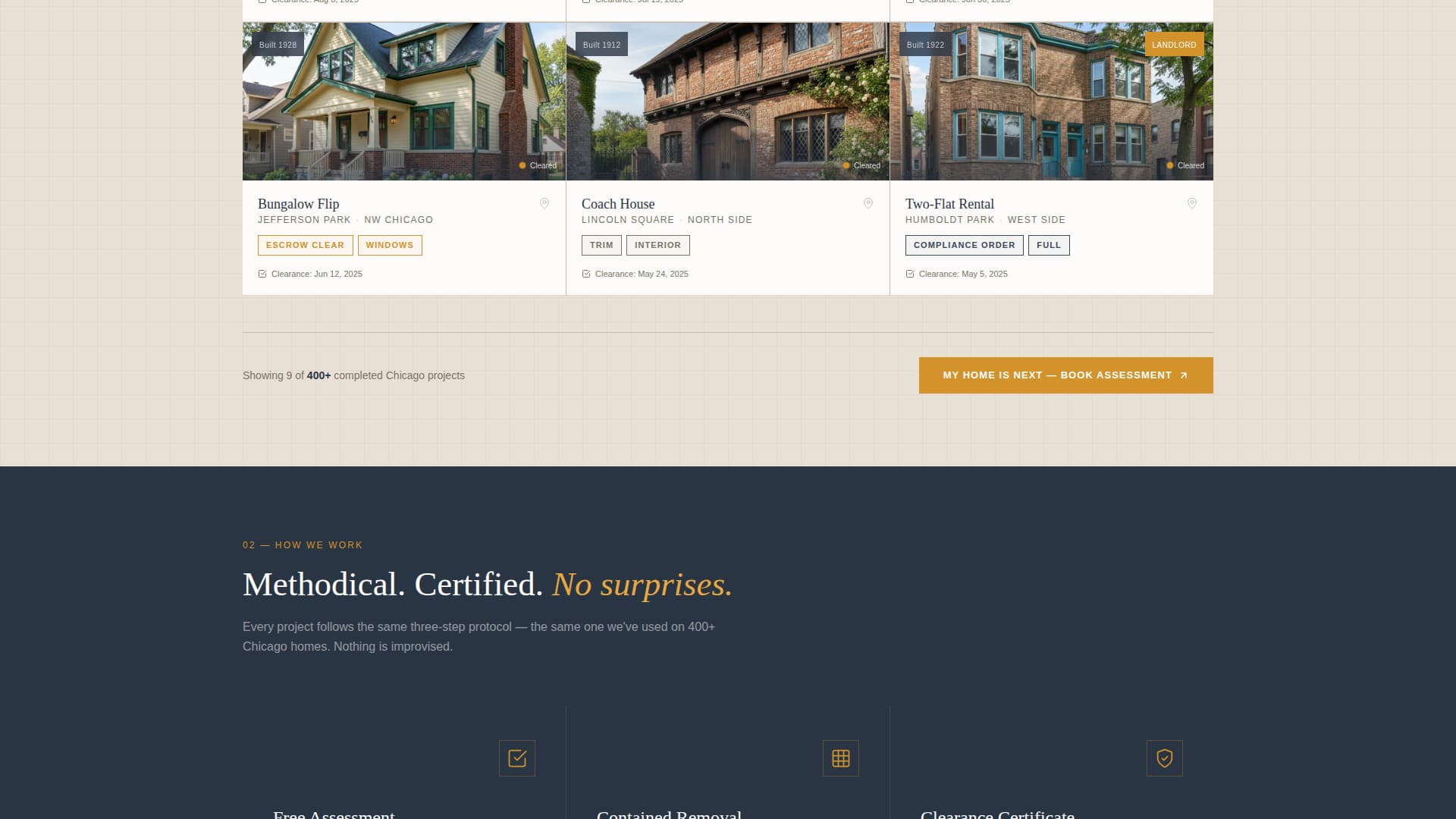 Advanced Restoration & Preservation Appointment Booking Website Template