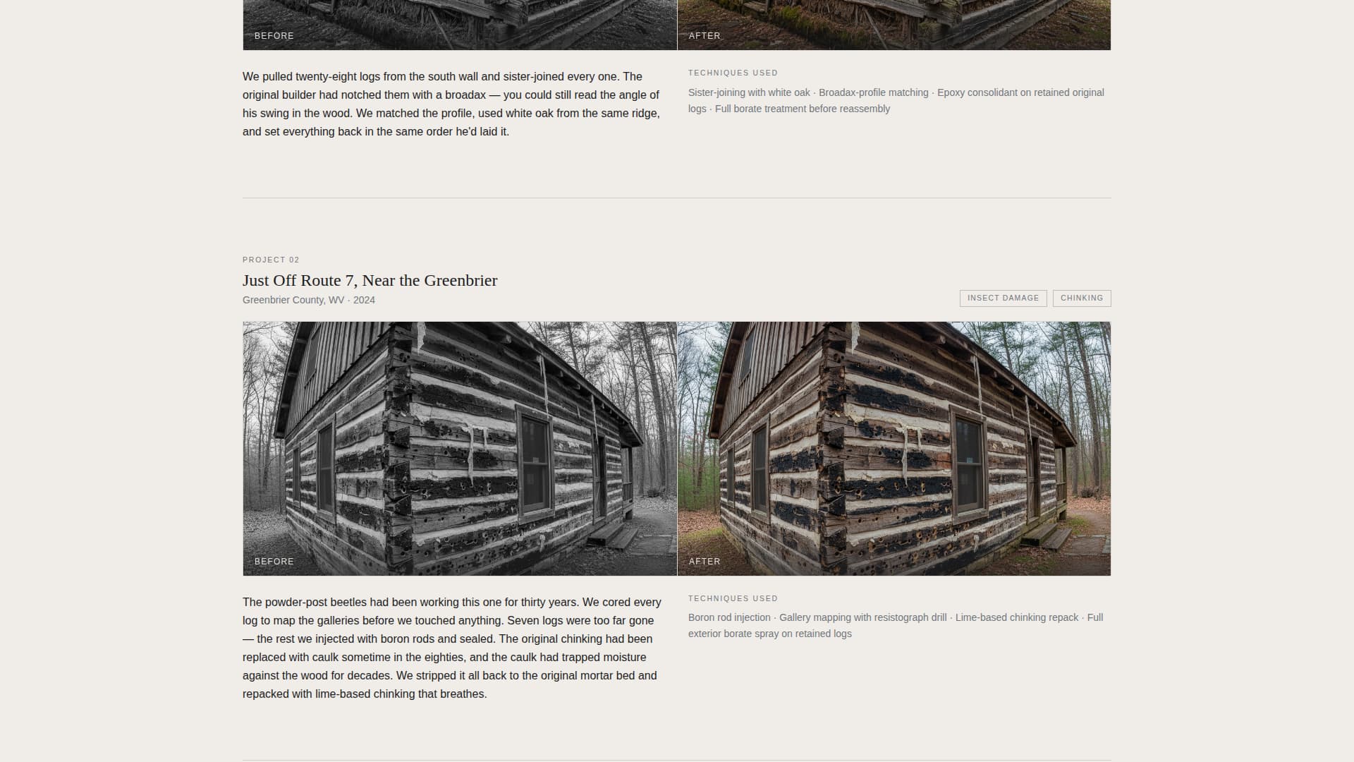 Complete Restoration & Preservation Appointment Booking Website Template