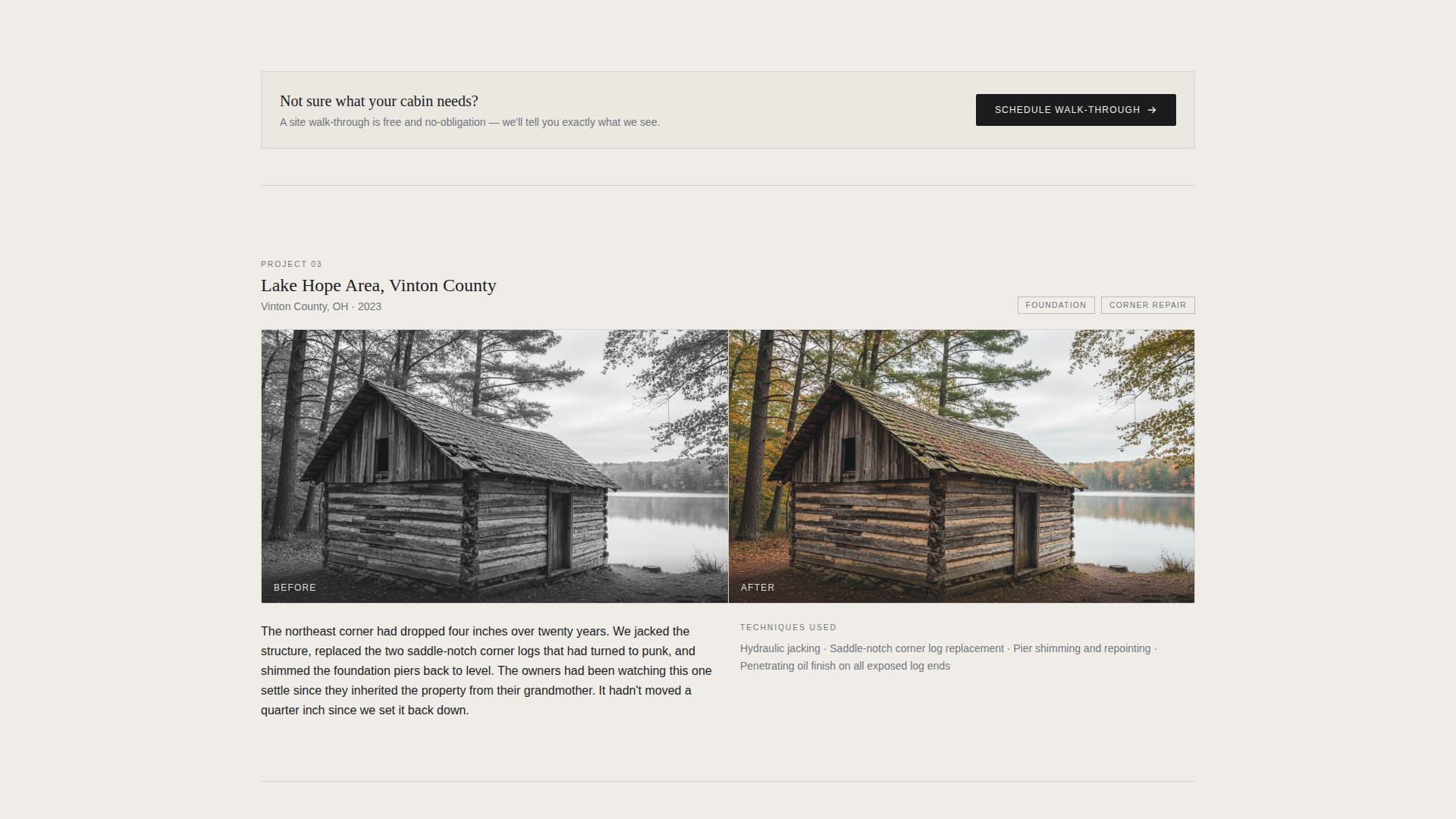 Complete Restoration & Preservation Appointment Booking Website Template