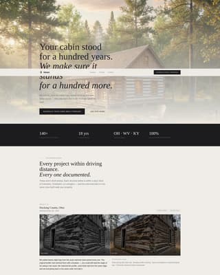 Complete Restoration & Preservation Appointment Booking Website Template