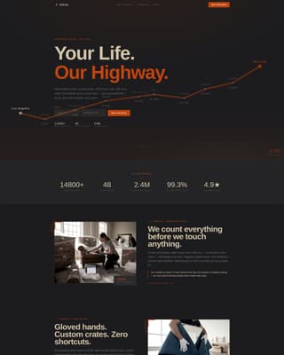 Advanced Moving & Relocation Professional Website Template