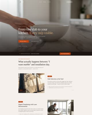 Specialist Marble Products Professional Website Template