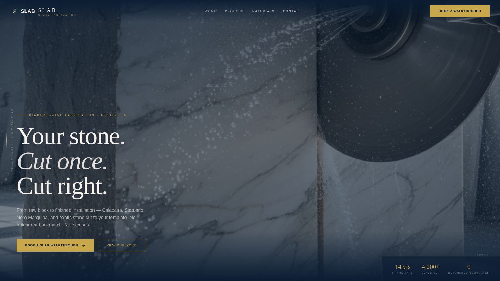 Specialist Marble Products Appointment Booking Website Template