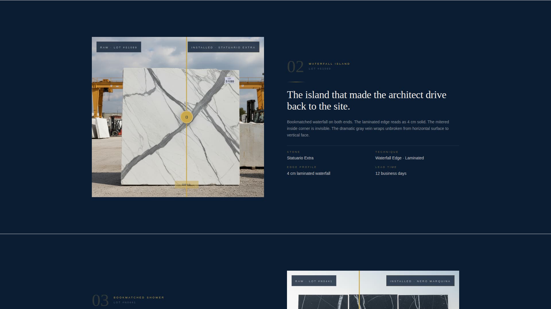 Specialist Marble Products Appointment Booking Website Template