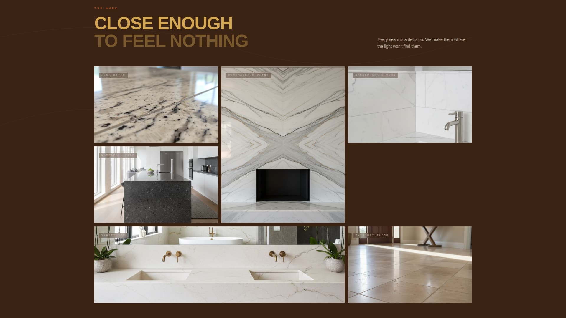 Marble Products Appointment Booking Website Template