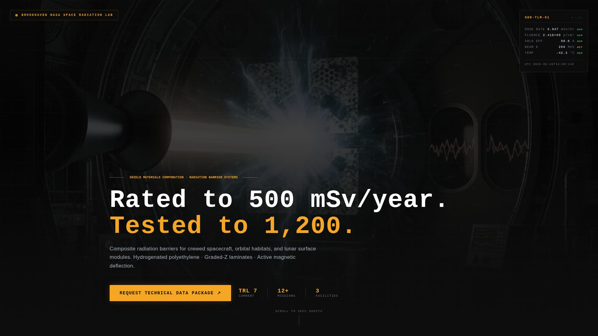 Space & Advanced Aerospace Pricing & Packages Website Template