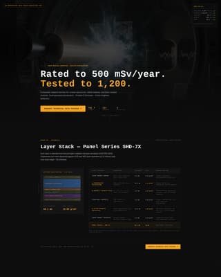 Space & Advanced Aerospace Pricing & Packages Website Template