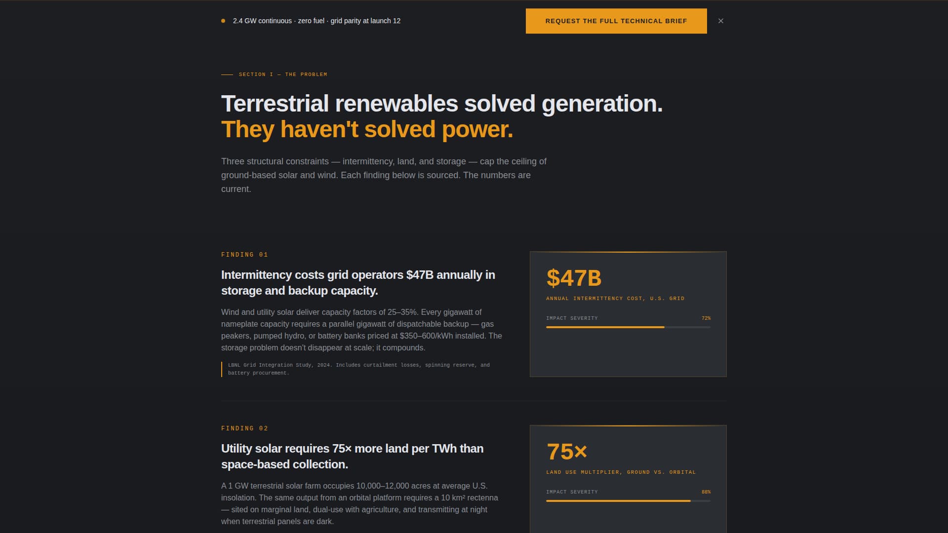 Space & Advanced Aerospace Professional Website Template