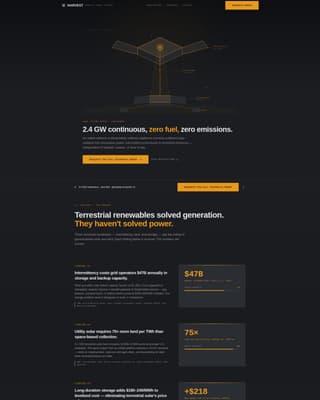 Space & Advanced Aerospace Professional Website Template