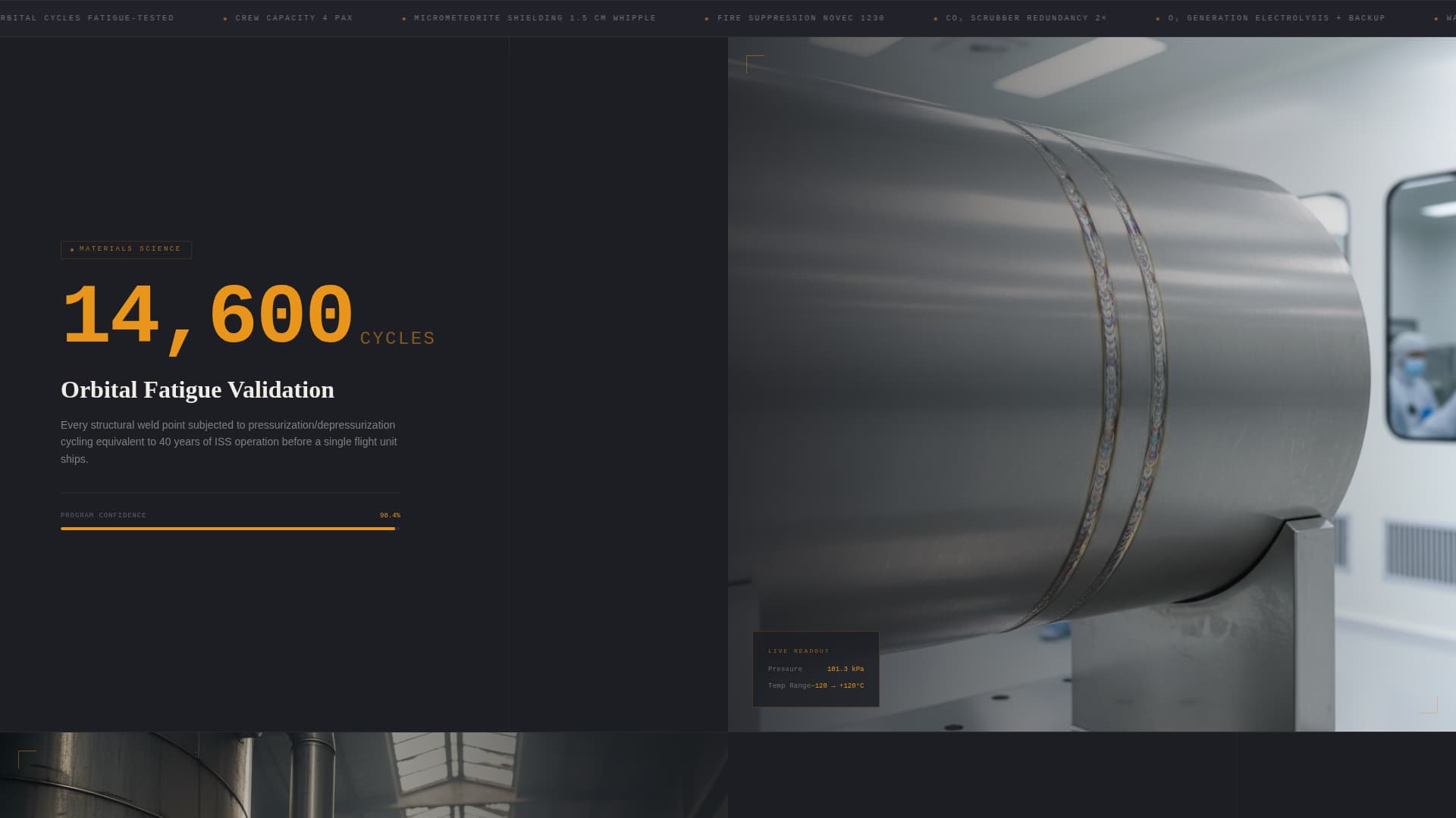 Habitat - Precision Spacestation Landing Page Template