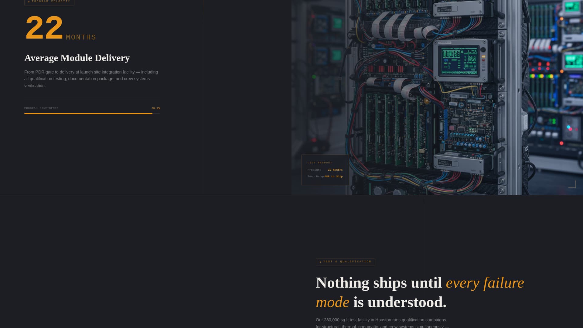 Habitat - Precision Spacestation Landing Page Template