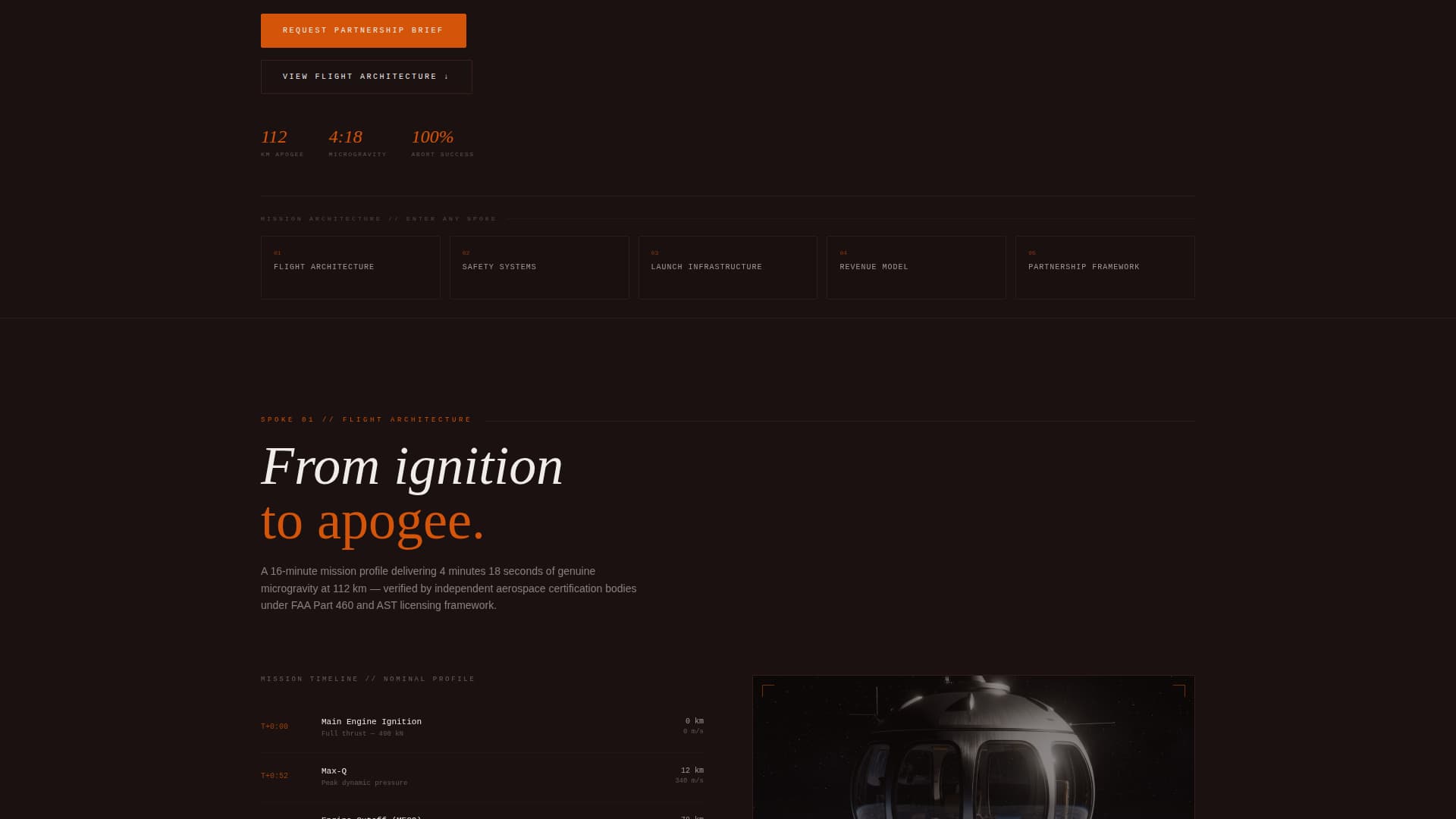 Orbit - Highstakes Spacetourism Landing Page Template