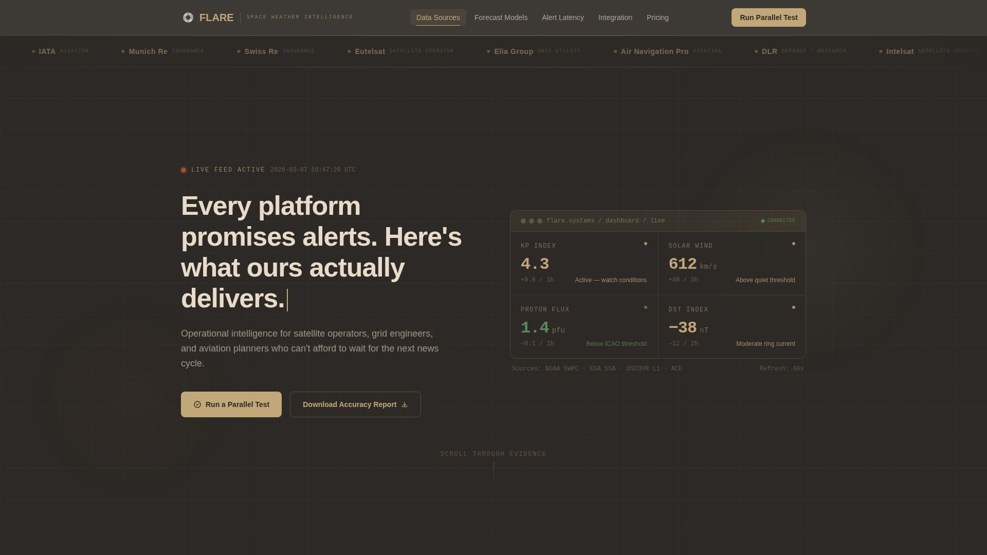 Specialist Space & Advanced Aerospace Comparison Website Template