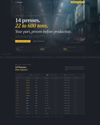 Manufacturing Processes Professional Website Template
