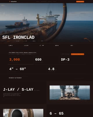 Subsea Pipeline Installation Contractor Website Template