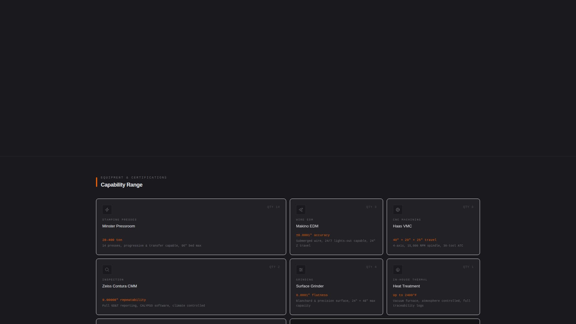 Specialist Tool & Die Making Reviews & Social Proof Website Template