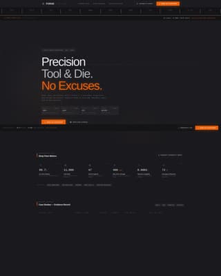 Specialist Tool & Die Making Reviews & Social Proof Website Template