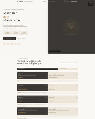 Component & Equipment Manufacturing Complete Professional Website Template