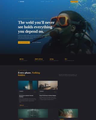 Underwater Welding Services Website Template