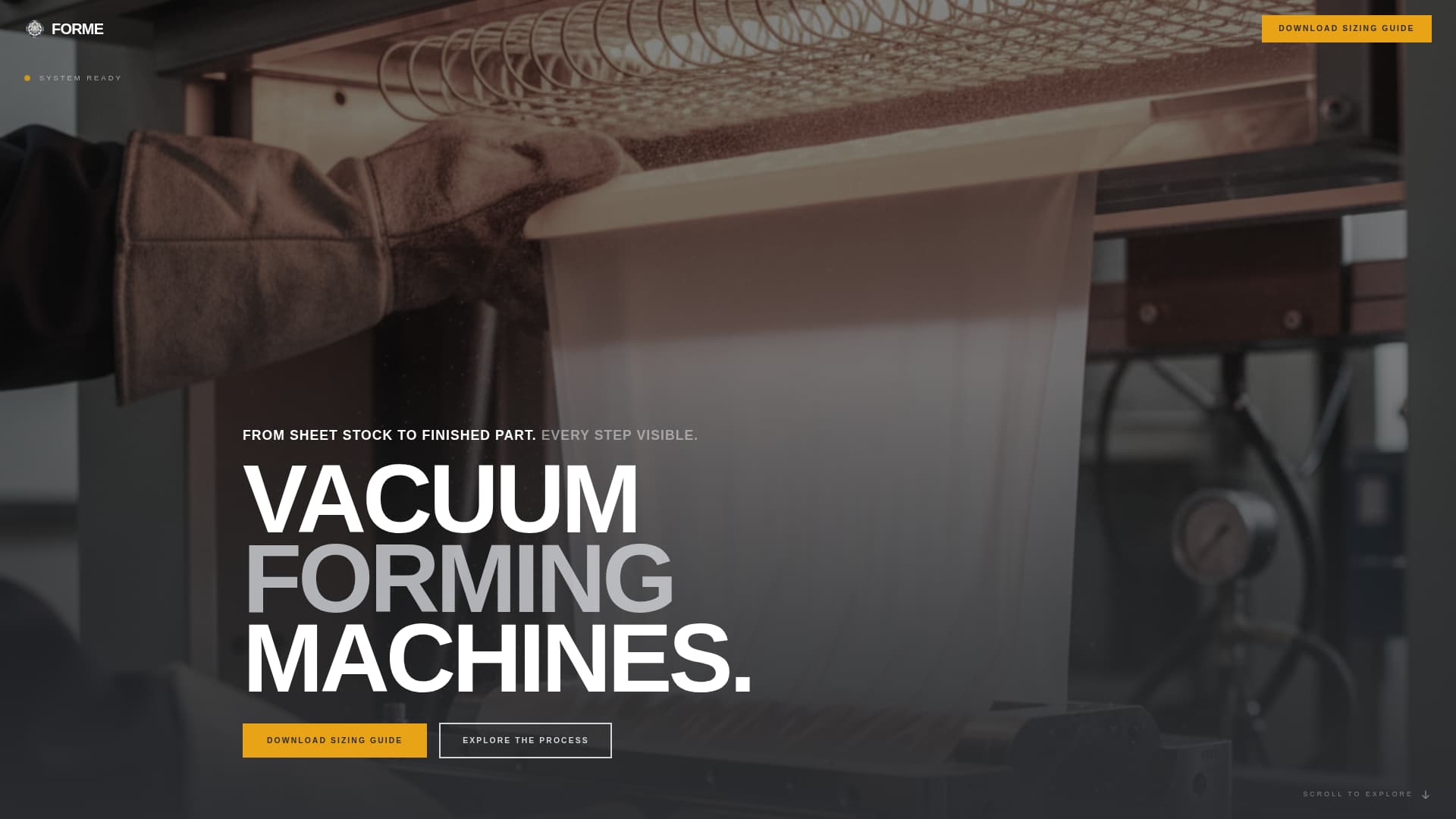 Manufacturing Processes Professional Website Template