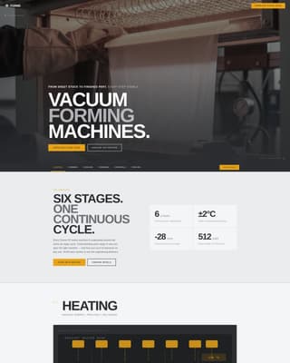 Manufacturing Processes Professional Website Template
