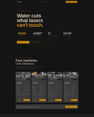 Manufacturing Processes Professional Website Template