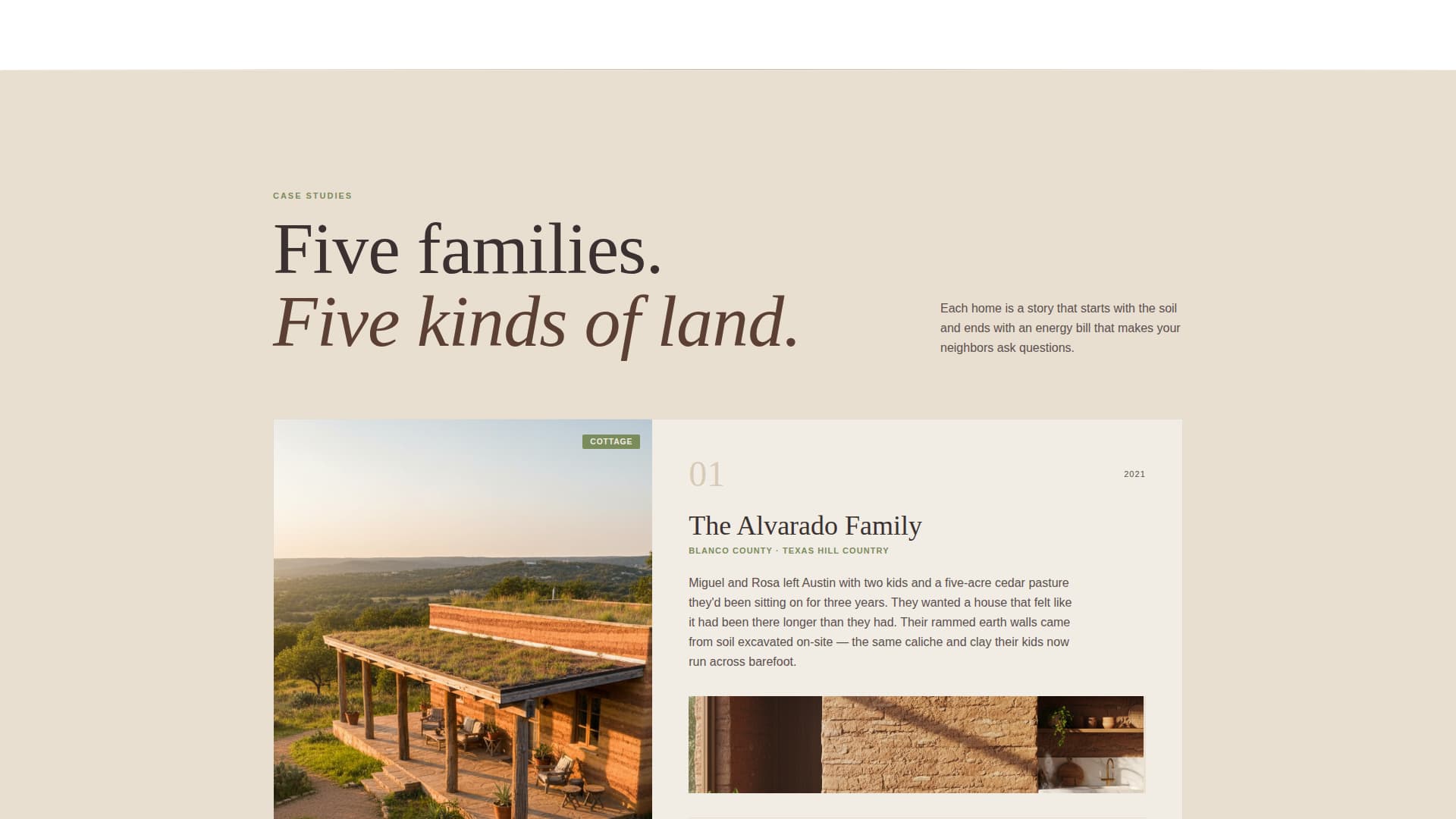 Residential Construction Portfolio Website Template