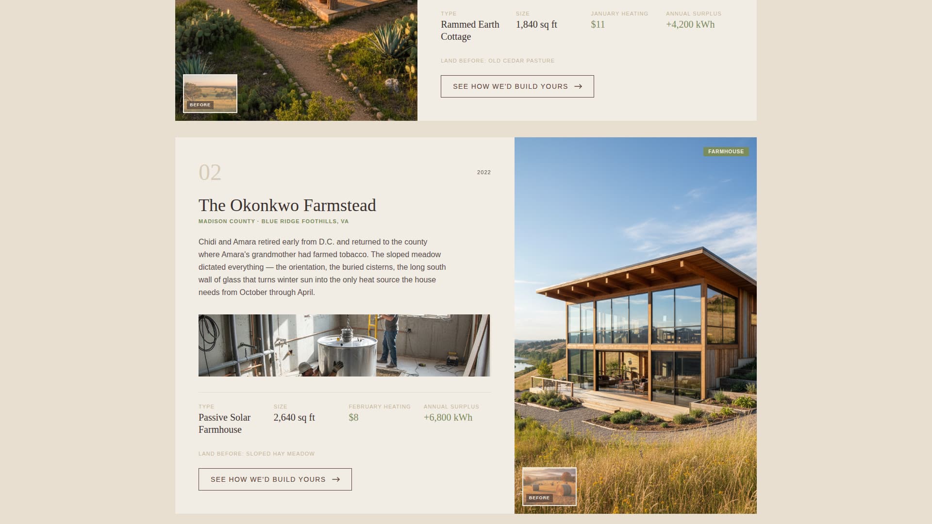 Residential Construction Portfolio Website Template
