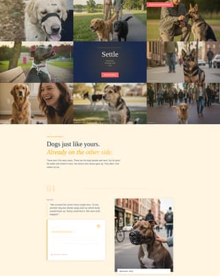Specialist Pet Training & Behavior Appointment Booking Website Template