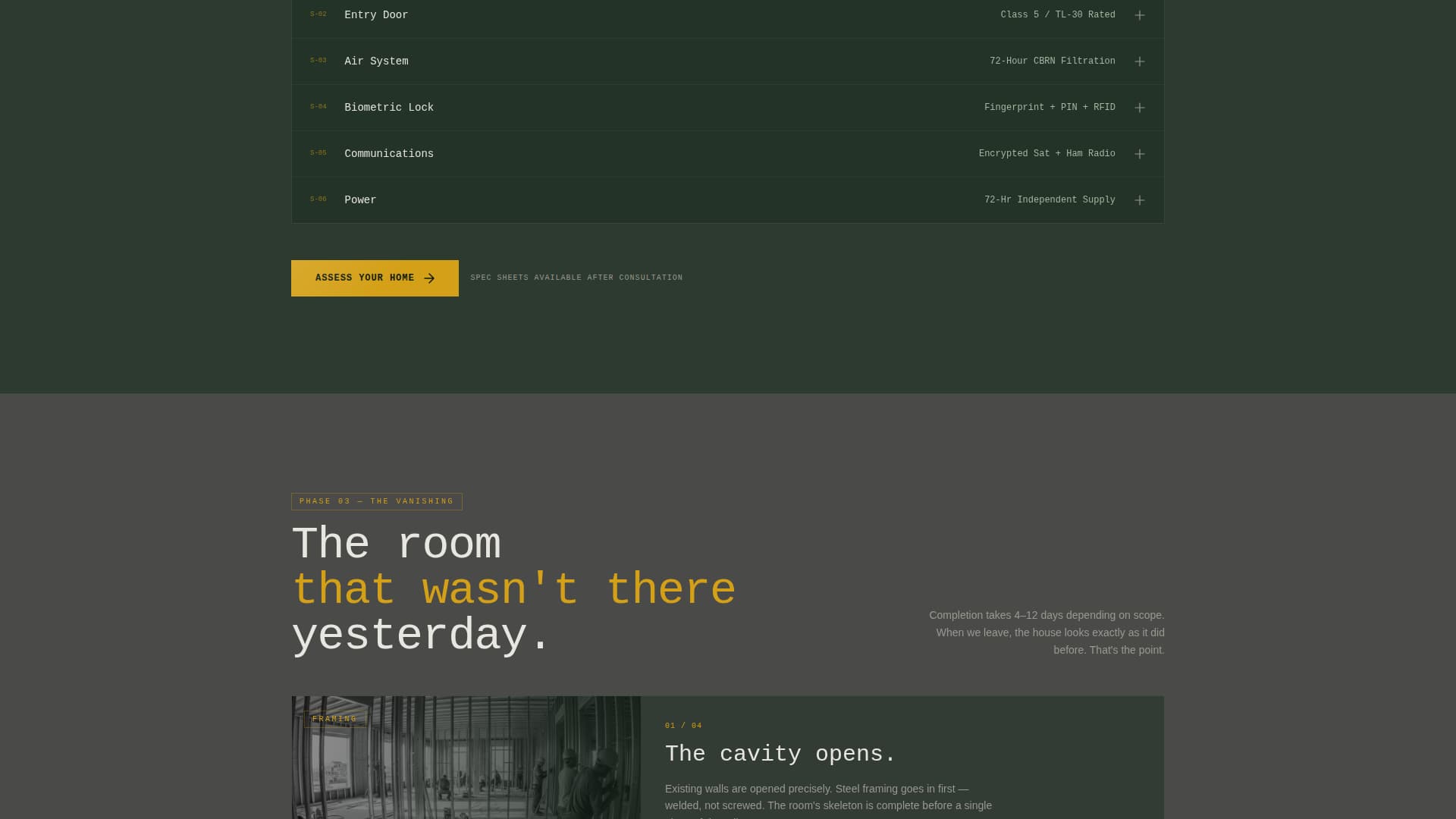Specialty Construction Specialist Professional Website Template