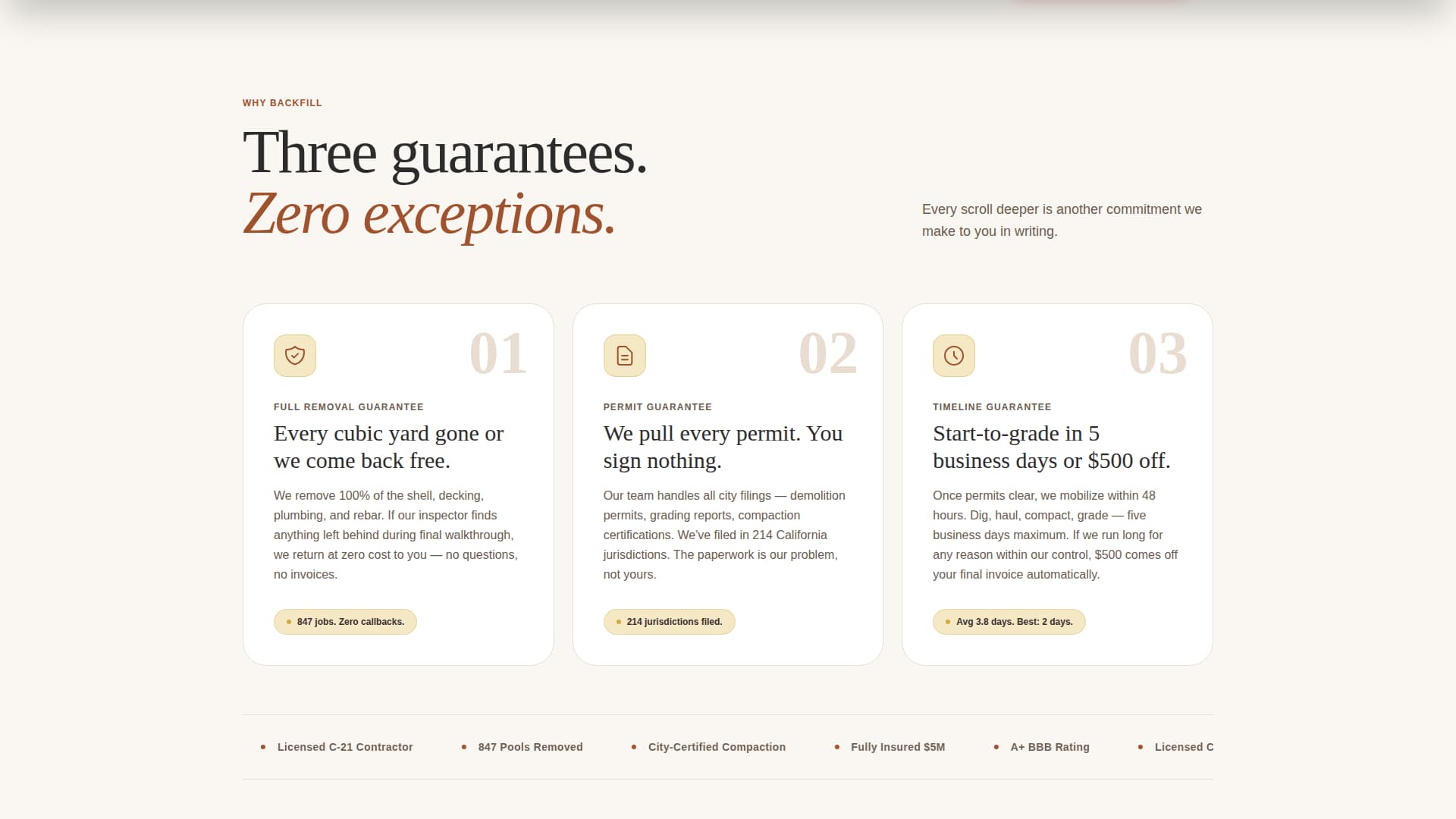 Demolition & Site Work Pricing Website Template