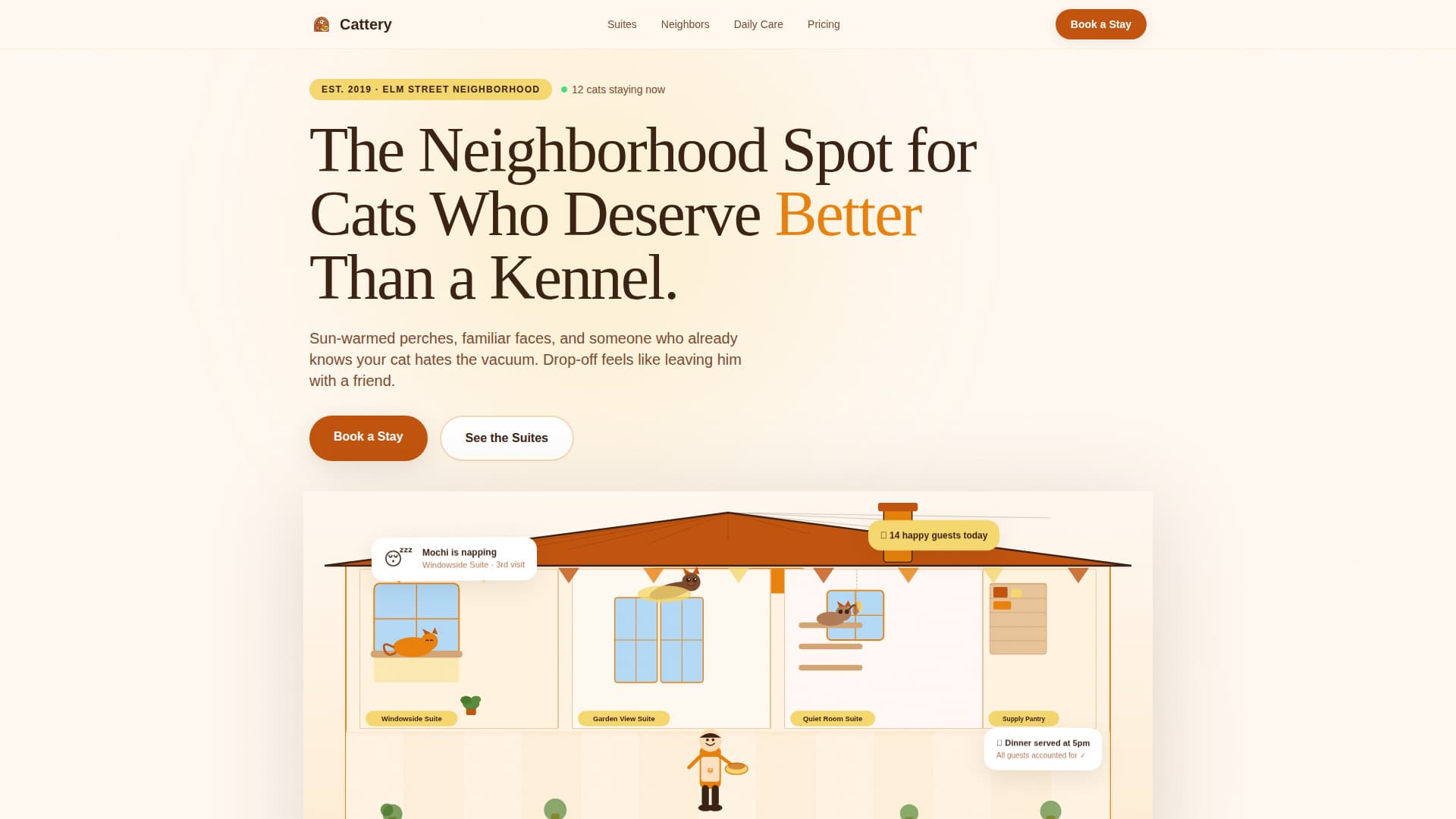 Specialist Pet Boarding & Daycare Appointment Booking Website Template