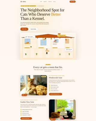 Specialist Pet Boarding & Daycare Appointment Booking Website Template