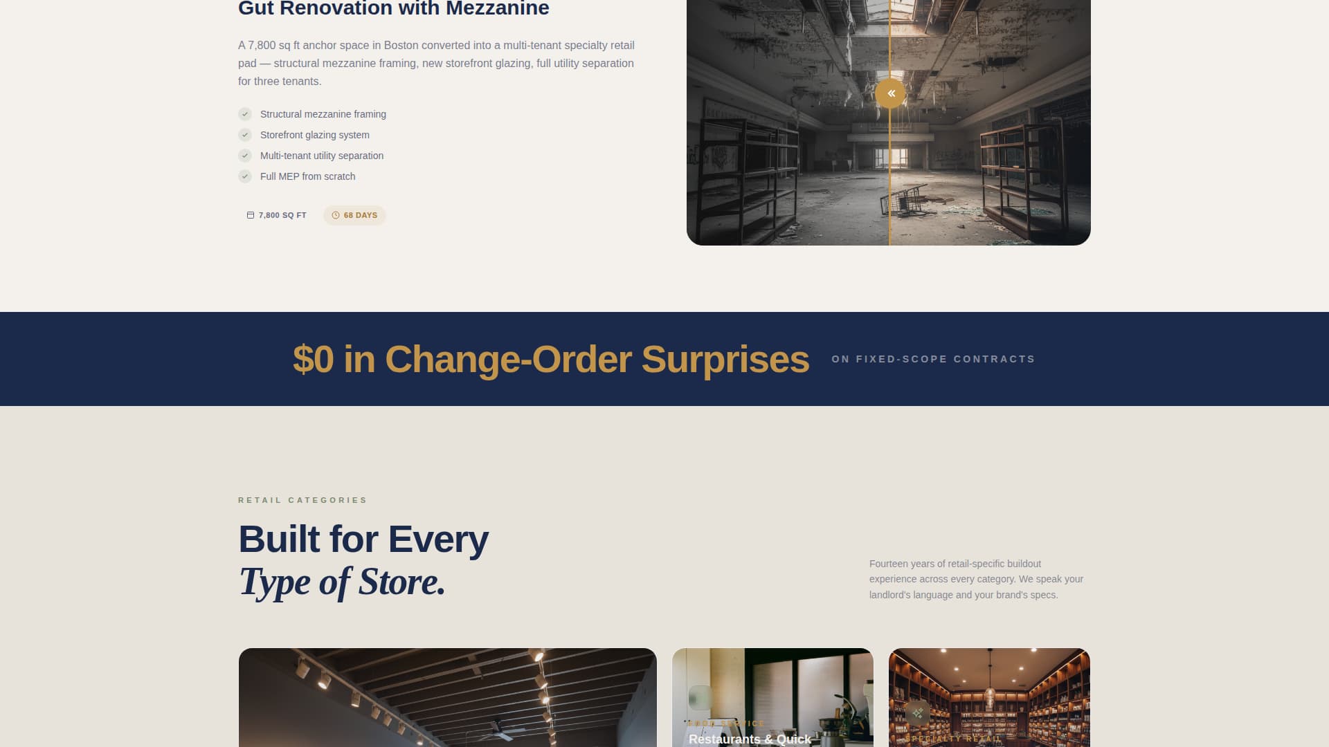 Advanced Retail Store Construction Professional Website Template