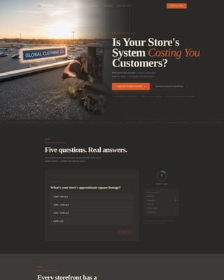Specialist Retail Store Construction Professional Website Template