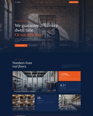 Retail Store Construction Appointment Booking Website Template