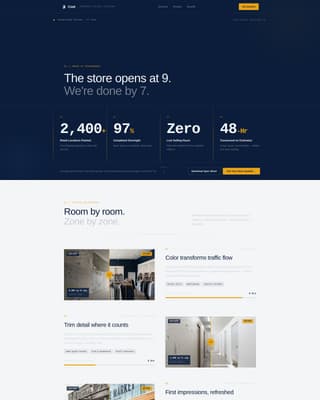 Retail Store Construction Professional Website Template