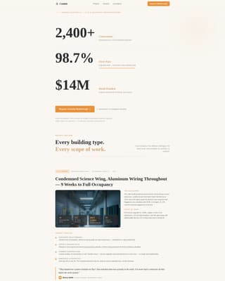School & University Construction Privacy Policy & Terms Website Template