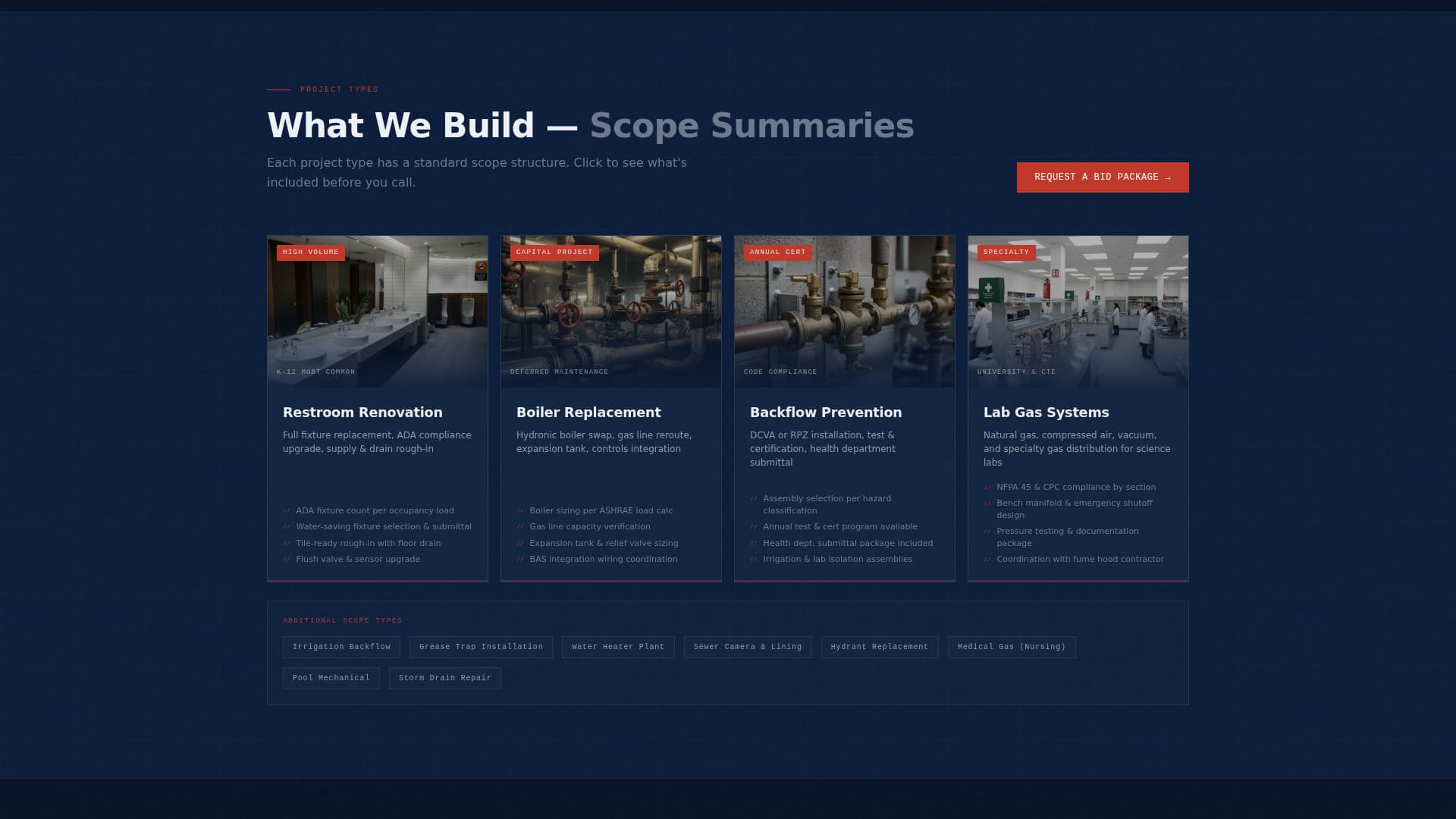 Specialist School & University Construction Professional Website Template