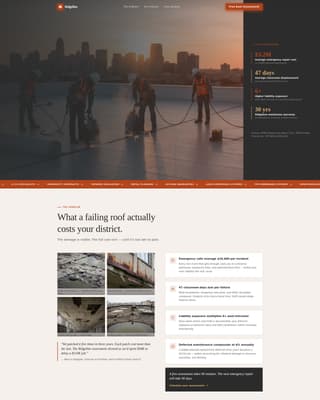Advanced School & University Construction Professional Website Template