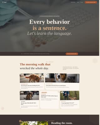Dog Pricing Website Template