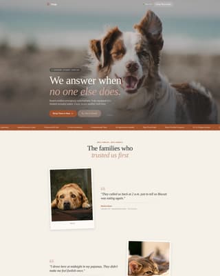 Triage - Trusted Emergencyvet Landing Page Template