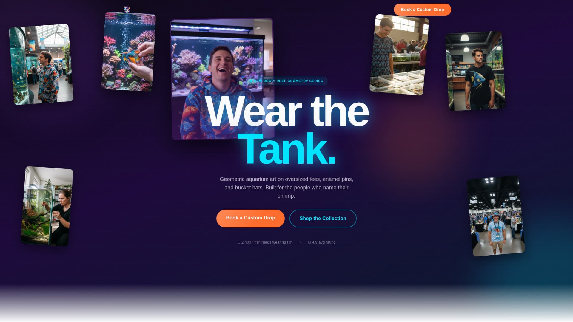Fin - Vivid Aquarium Landing Page Template