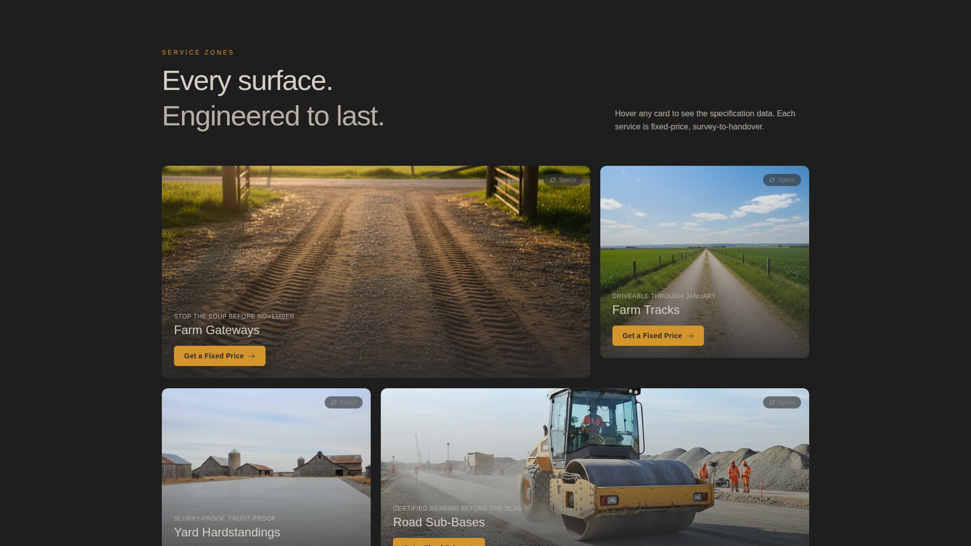 Specialist Demolition & Site Work Cost Estimator Website Template