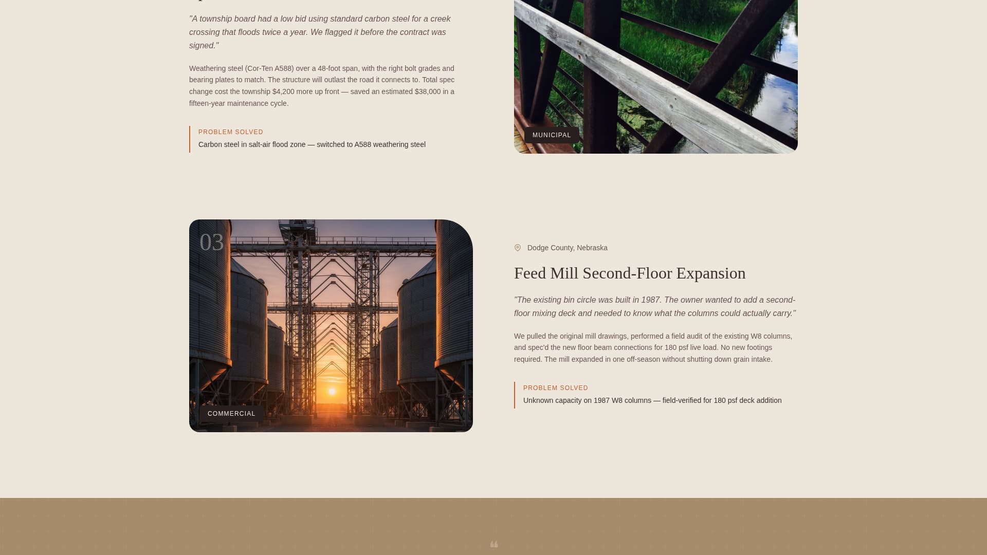 Steel Products Pricing & Packages Website Template