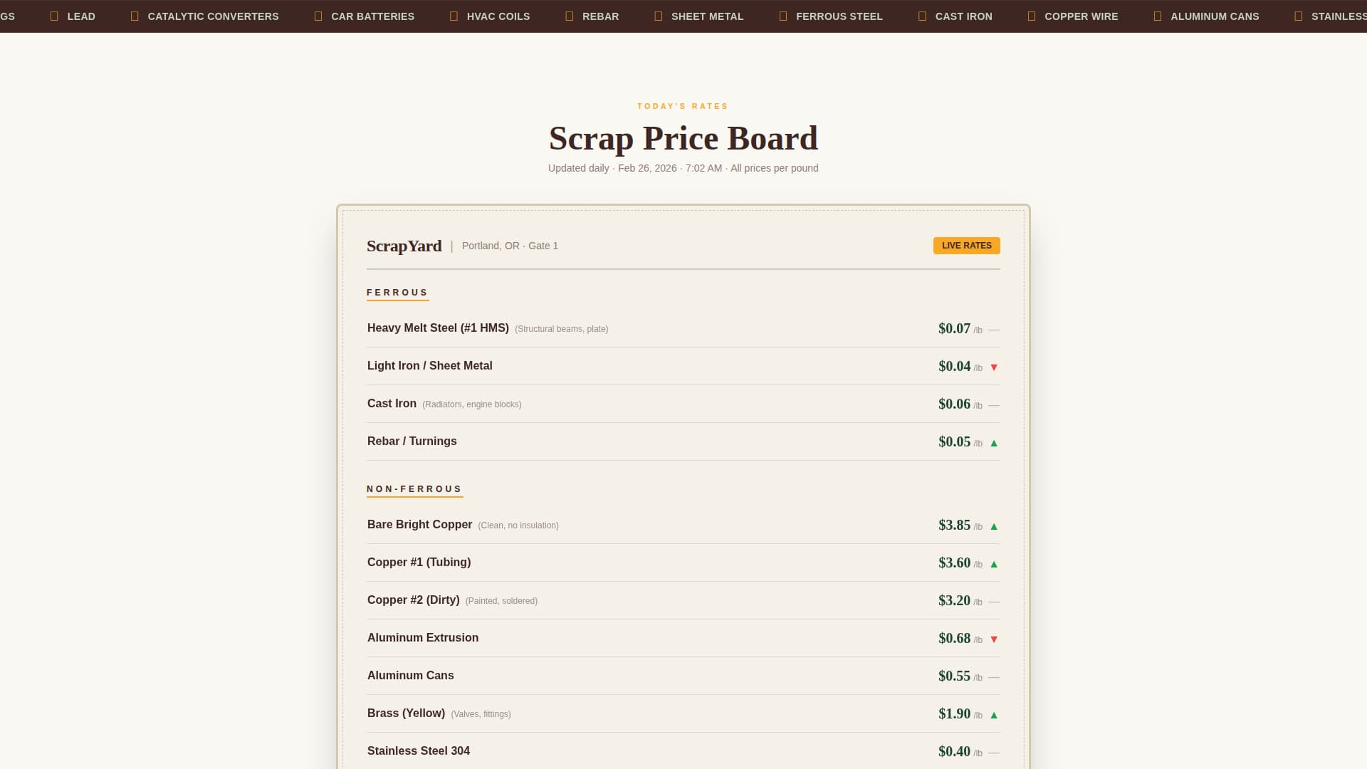 Steel Products Appointment Booking Website Template