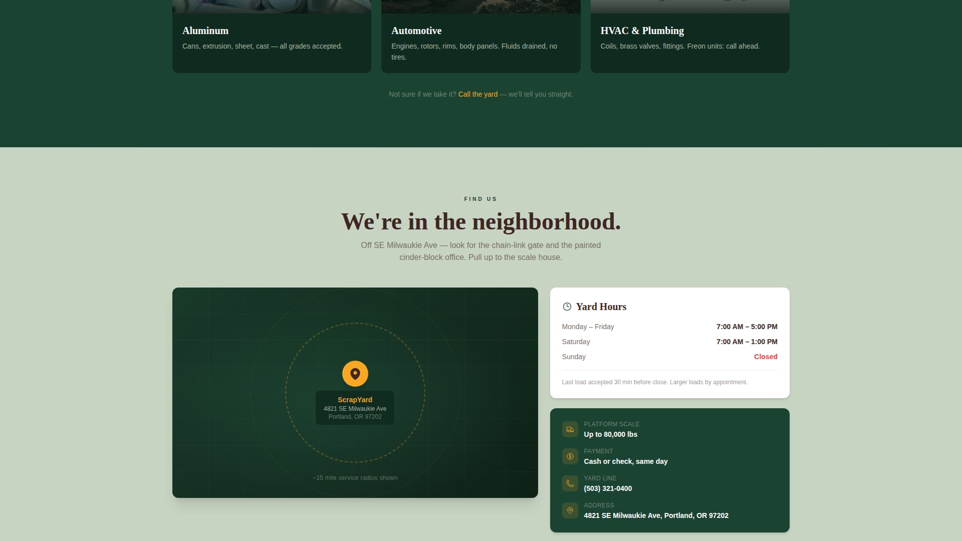 Steel Products Appointment Booking Website Template