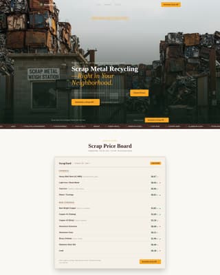 Steel Products Appointment Booking Website Template