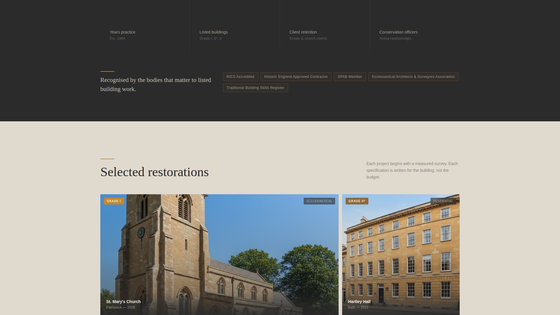 Advanced Restoration & Preservation Professional Website Template