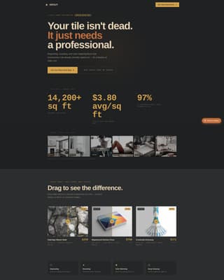 Tile Products Pricing & Packages Website Template